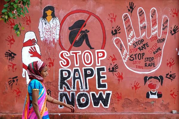 INDIA-WOMEN-DOCTORS-STRIKE-MURAL