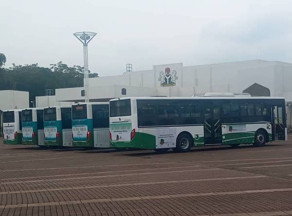 CNG Buses commissioned by Tinubu on Monday at Presidential Villa