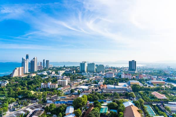 Pattaya Chonburi Thailand – 28 May 2019 : Beautiful landscape an