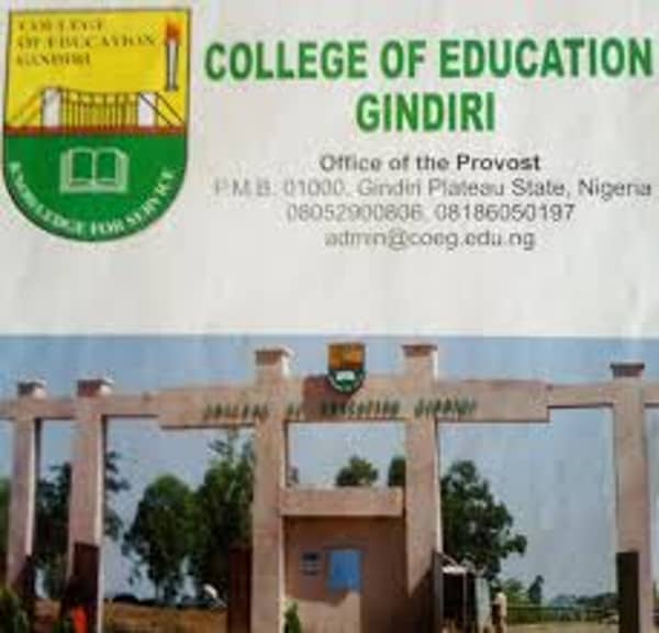 Plateau college of education, Gindiri