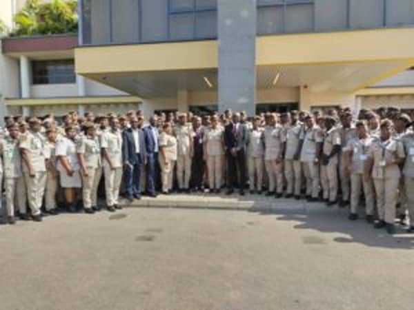 Newly inducted officers of the service into the command and control centre