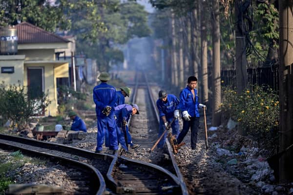 VIETNAM-TRANSPORT-TRAIN