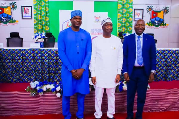 The Chairman of Balmoral Group, Adamu Ezekiel and Lagos State Deputy Governor, Dr. Obafemi Hamzat