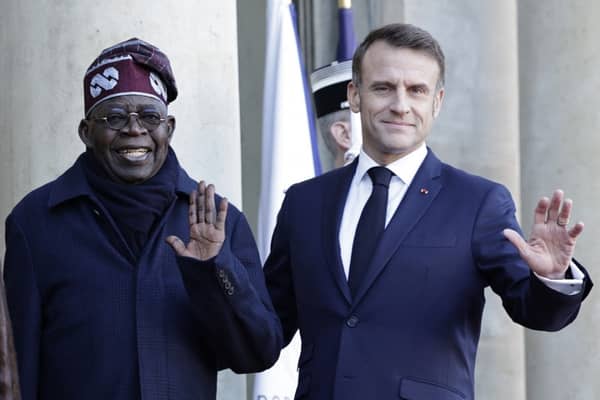 Nigeria President Bola Tinubu and France president Emmanuel Macron