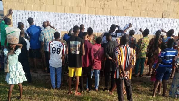 Voters at Irele registration area, Ondo state
