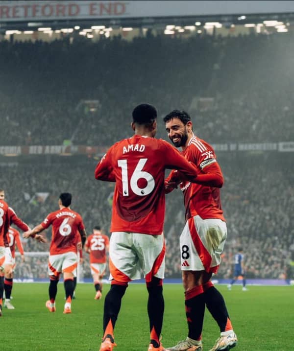 Bruno Fernandes and Amad Diallo