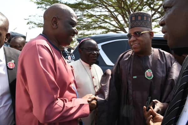Kashim Shettima and Bishop Matthew Hassan Kukah