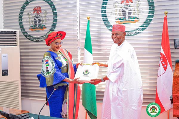 Elizabeth Egbetokun and Abba Kabir Yusuf