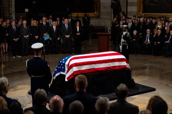 Former president Jimmy Carter lies in state in US Capitol rotunda