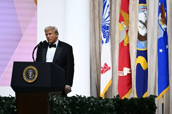 President Trump attends inaugural balls