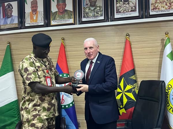 Major General Waidi Shaibu and Lord Vernon Coaker