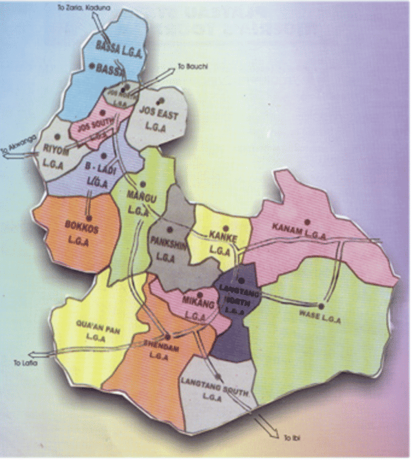 Map-of-Plateau-State-Showing-17-LGAs