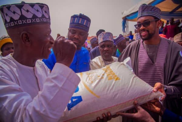 Ganduje donates rice in Kano