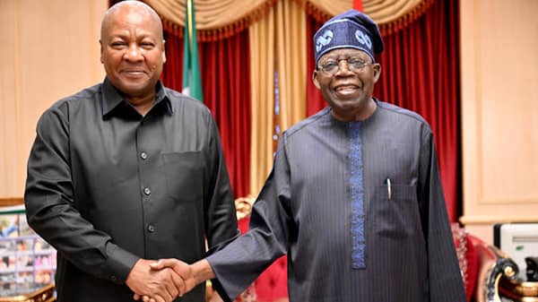 Bola Tinubu and John Mahama
