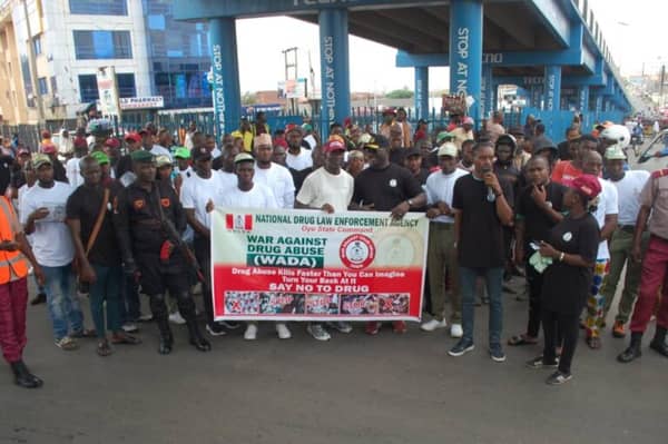 Campaign against drug abuse organised by National Drug Law Enforcement Agency (NDLEA),Oyo State Command in collaboration with Rep.Abass Adigun, representing Ibadan South West/North East on Wednesday in Ibadan