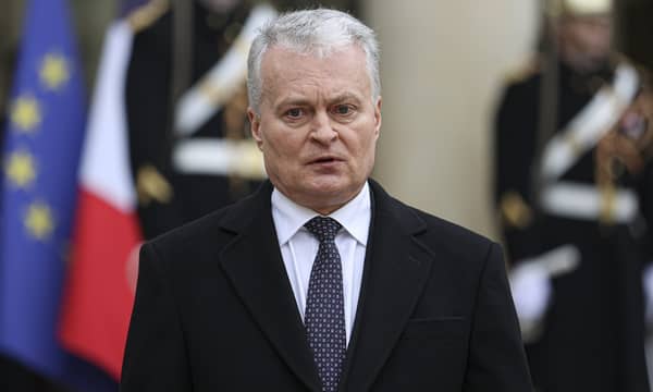 Lithuanian President Gitanas Nauseda in Paris