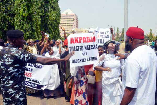 Natasha vs Akpabio supporters clash