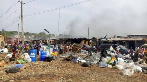 Aleshinloye Market in Ibadan.