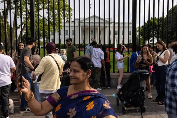 President Trump Spends Saturday At His Golf Club In Virginia