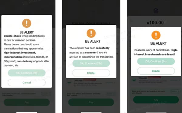 OPay’s Scam Alerts