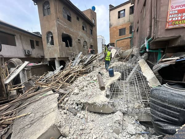 Collapsed building new