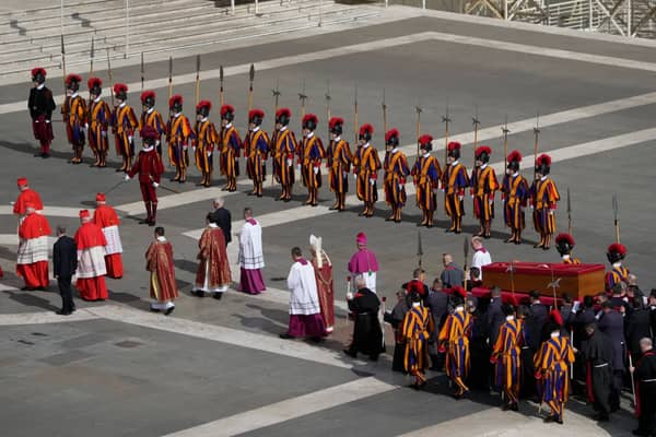 Pope Francis coffin