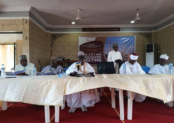 Central Jummah Mosque committee in a meeting