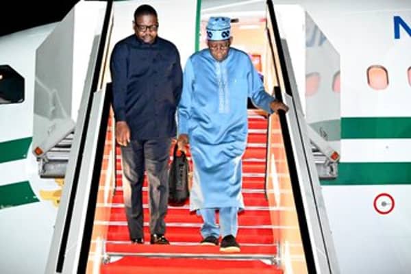 President Tinubu returned  to Abuja  early on Thursday following trips to Japan and Brazil