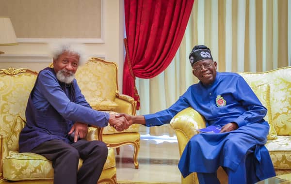 Bola Tinubu and Wole Soyinka