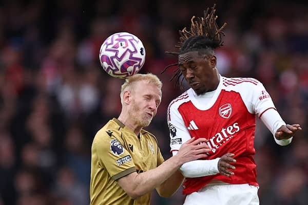 Eberechi Eze scored his first Premier League goal for Arsenal