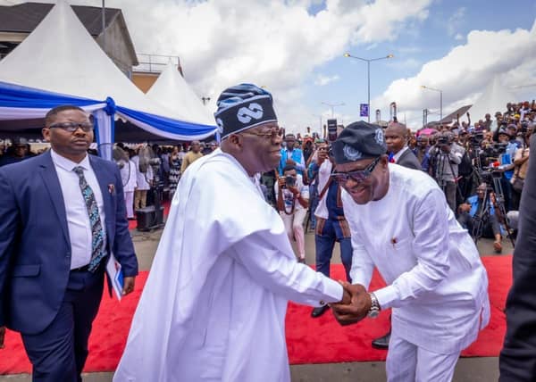 Tinubu shakes Wike