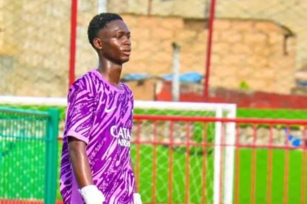 Cheikh Touré, a young Senegalese goalkeeper.