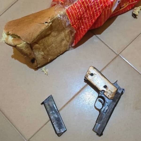 Bread and beretta pistol