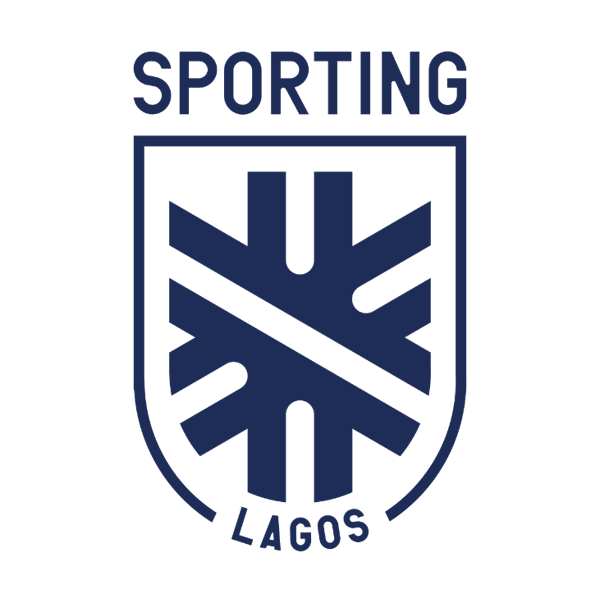 Official crest and blue and white logo of Sporting Lagos Football Club