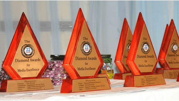 Diamond Awards for Media Excellence (DAME) plaques