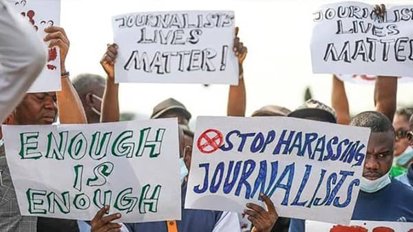 journalist protest