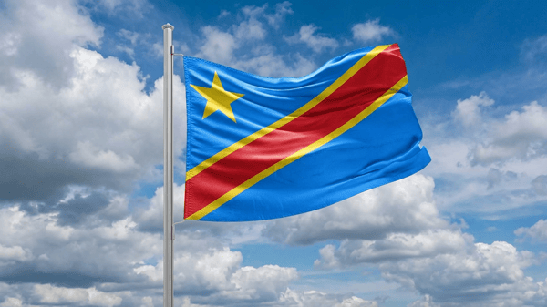 Flag of Democratice Republic of Congo