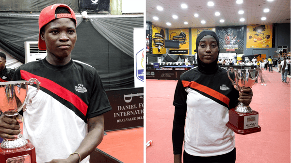 Matthew Kuti and Sukurat Aiyelabegan won the U-19 boys’ and girls’ titles respectively at the Third Daniel Ford Elite Table Tennis Tournament, which ended at the Molade Okoya-Thomas Hall of Teslim Balogun Stadi