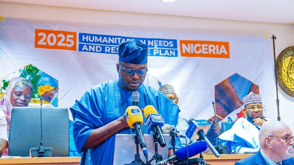 Minister of Humanitarian Affairs and Poverty Reduction, Professor Nentawe Goshwe Yilwatda