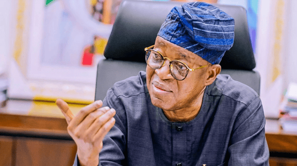 Minister of Marine and Blue Economy, Adegboyega Oyetola