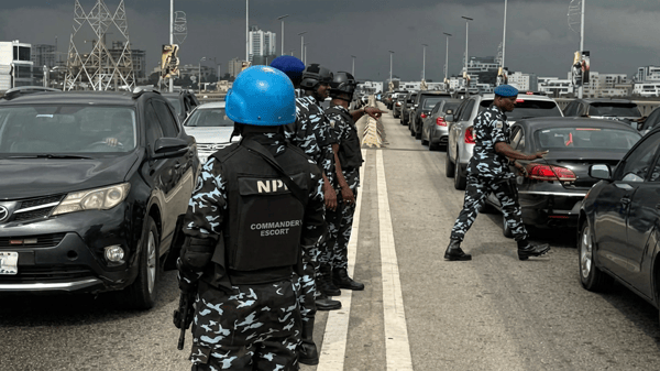 Police Special Enforcement Team at work