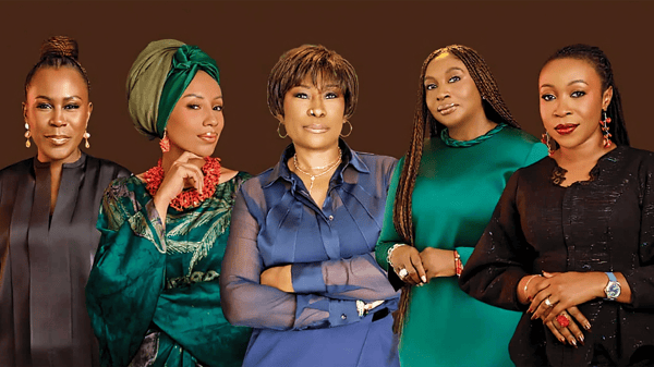 L-R: Tara Fela-Durotoye, Founder, House of Tara; Aina Davies, Co Founder, LADs Consulting; Olatowun Candide -Johnson, CEO and Founder, GAIA AFRICA; Ego Boyo, Founder, Temple Productions; Olufunke Olumide, Managing Partner, The Legacy Haus.