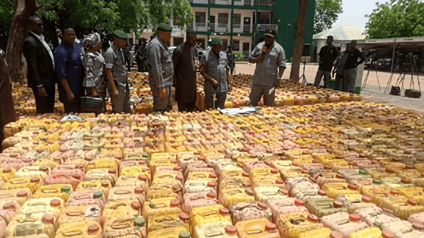 The Nigeria Customs Service (NCS) has intercepted smuggled fuel worth N81 million in Adamawa State
