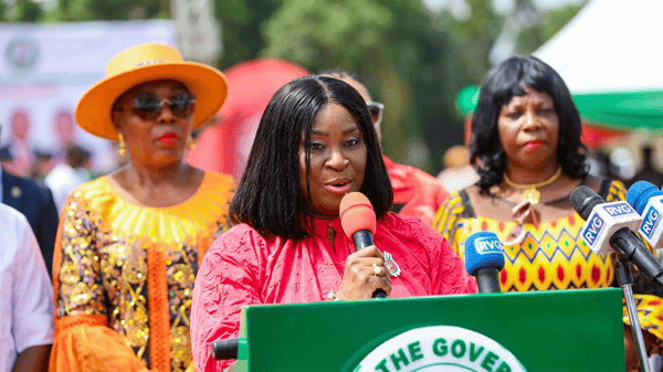 The wife of the Rivers State Governor, Lady Valerie Siminalayi Fubara