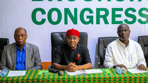 ADC National Chairman, David Mark, inaugurates the party’s 21-member Constitution Review Committee