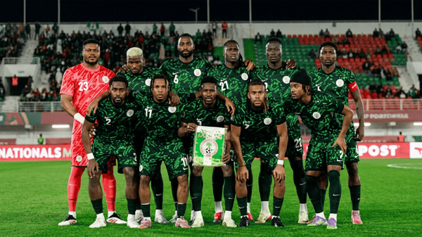 Super Eagles players.
