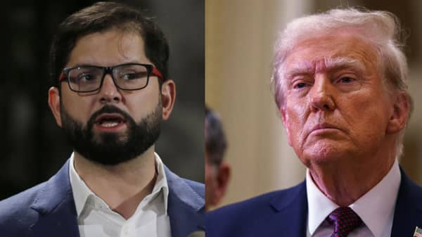 Chile President Boruc and Donald Trump