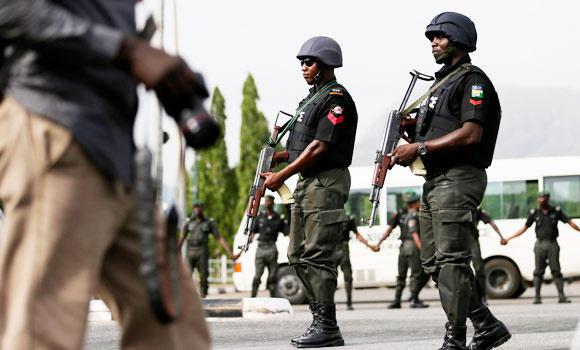 Nigeria Security personnel. Image source theheraldng