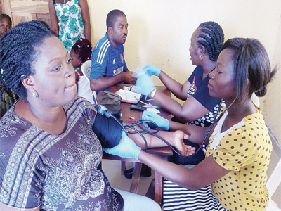 Members of the public receiving free medical treatment