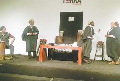 A scene from the play